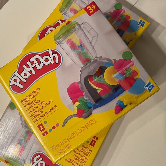 Hasbro Play-Doh Smoothie Maker Playset Lot of 3 Kids Blender Toys New (hg/x) - Picture 1 of 12